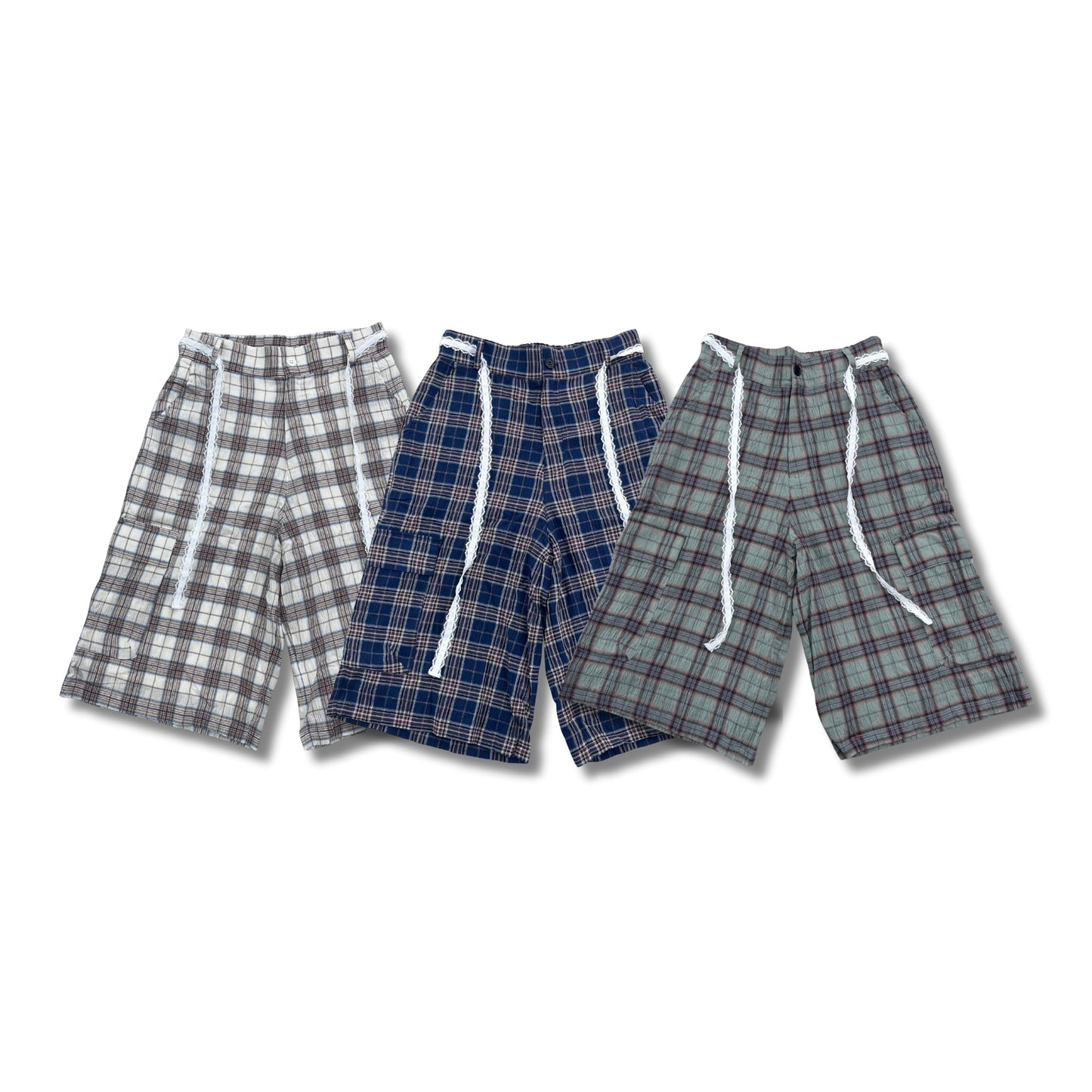LB03 x SPACELOV3 CHECK HALF PANTS
