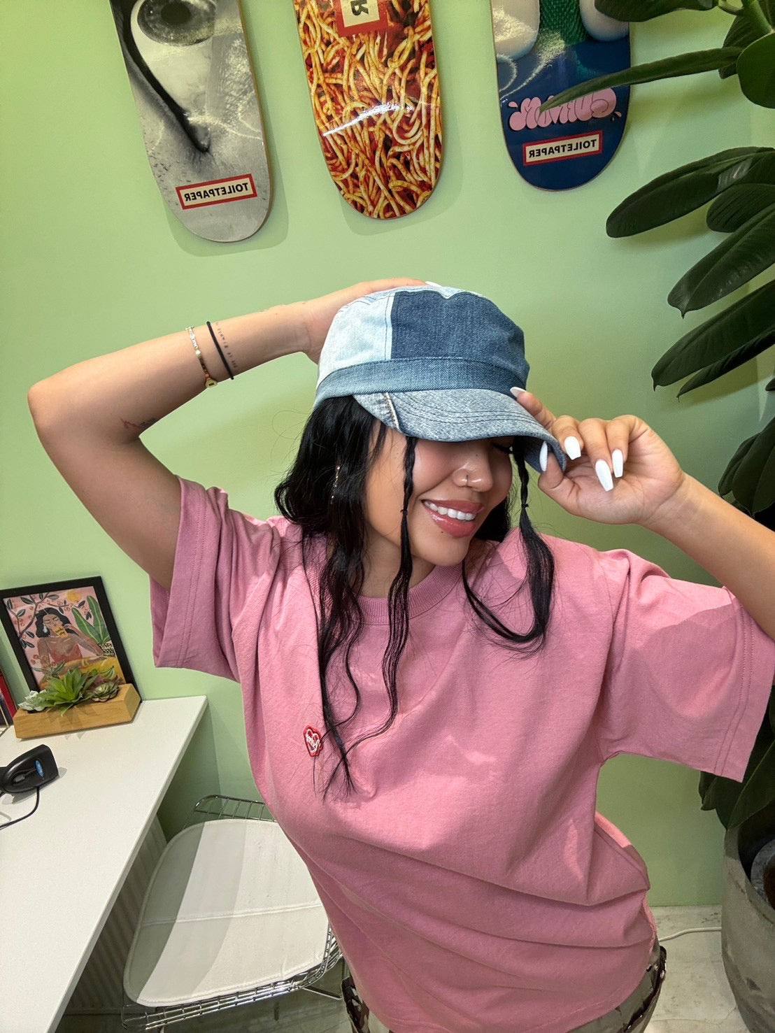 LOV3 DENIM WORK CAP