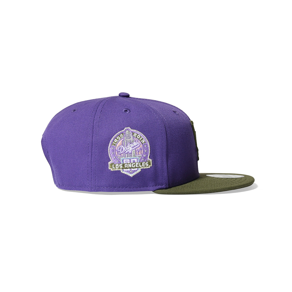 LOS ANGELES DODGERS CO 60TH ANV 9FIFTY PURPLE/OLIVE