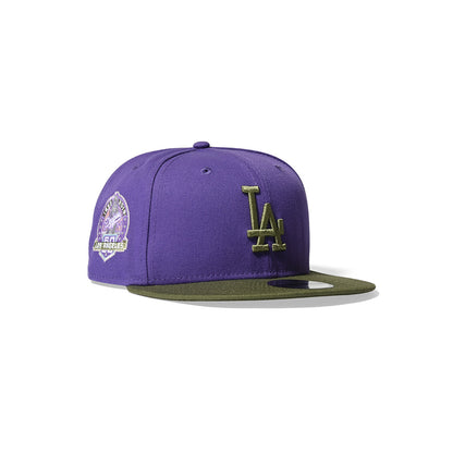 LOS ANGELES DODGERS CO 60TH ANV 9FIFTY PURPLE/OLIVE