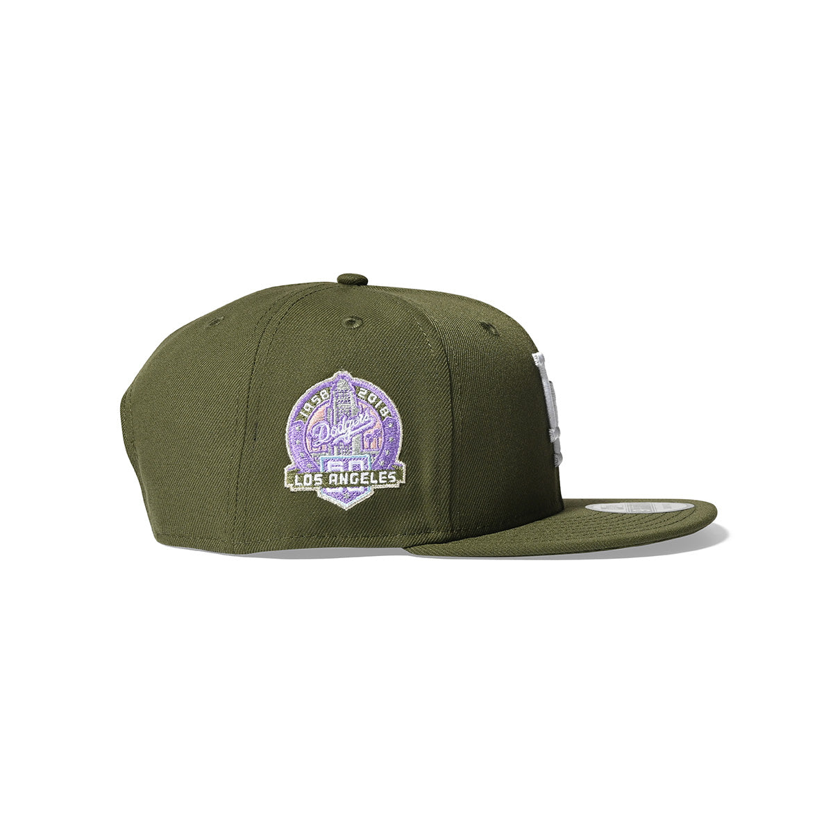 LOS ANGELES DODGERS CO 60TH ANV 9FIFTY OLIVE