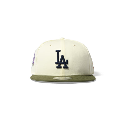 LOS ANGELES DODGERS CO 60TH ANV 9FIFTY CHROME/OLIVE