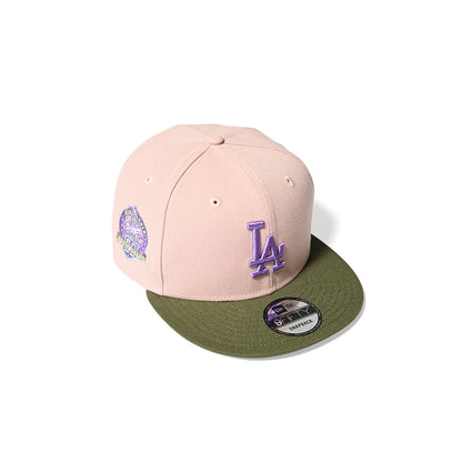 LOS ANGELES DODGERS CO 60TH ANV 9FIFTY PINK/OLIVE