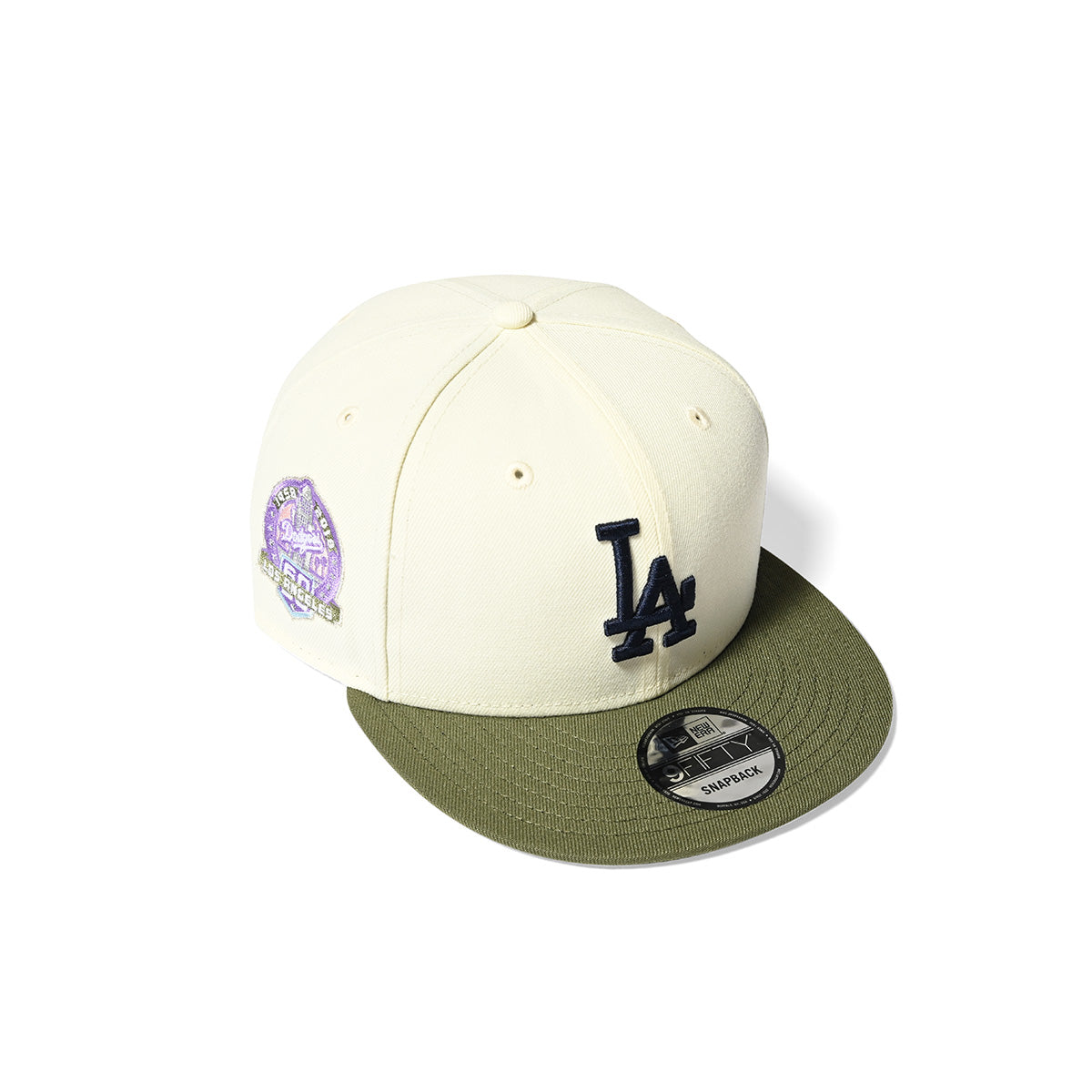 LOS ANGELES DODGERS CO 60TH ANV 9FIFTY CHROME/OLIVE