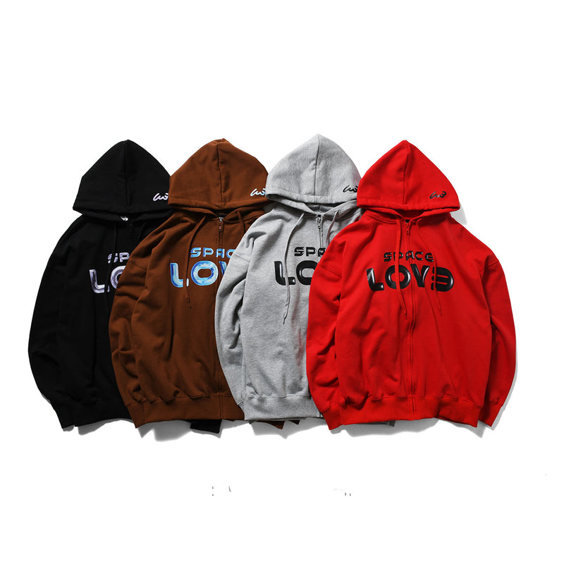 SPACE LOV3 ZIPUP HOODIE